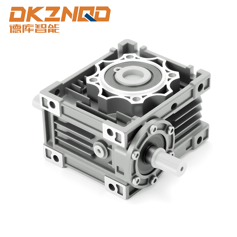 RV Worm Gear Reducer cutaway showing worm and wheel assembly